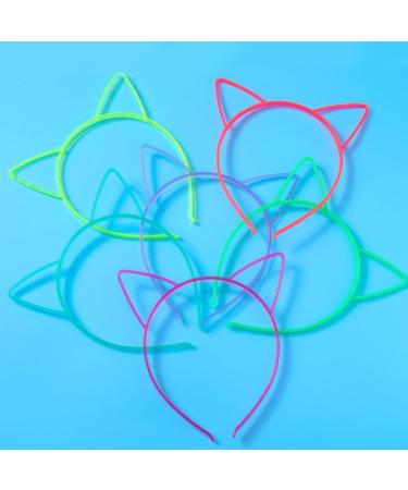 hgnxa Fluorescent Ear Shape Headband for Women Fashion Luminous Hair Hoop Carnivals Party Hairband for Woman Cosplay Rose red - Buy Online on GoSupps.com