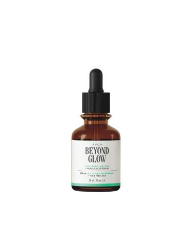Avon Beyond Glow Hyaluronic Acid 1.5% + Ferulic Acid Serum - Powerful Hydration & Antioxidant Protection for Radiant Skin - Defends Against Environmental Stressors Lightweight 1 fl. oz.