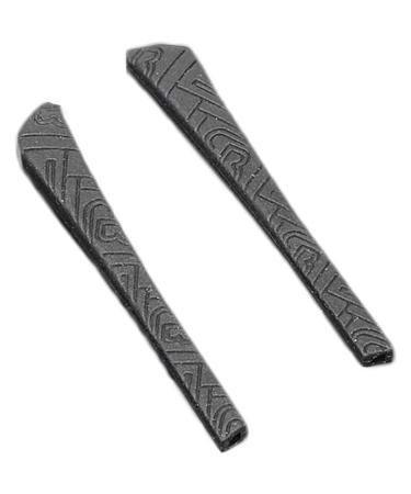 Ranara glasses turns replacement glasses legs glasses accessories 2 pairs of black glasses end tips made of silicone square hole for thin glasses legs made of metal
