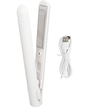 Buy Portable White Hair Straightener | Even Heating Flat Iron for Perfect Hair Bangs | International Shipping - Buy Online on GoSupps.com