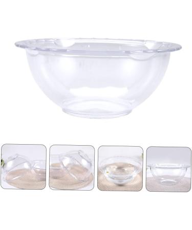 minkissy 2 Pcs Lace Washbasin Multitools Washing Basin Wash Basin Mutitool Foot Wash Bucket Small Kitchen Vegetable Washing Bowl Home Face Basin Dish Pan Outdoor Vegetable Dish Pp 23x23cmx2pcs Transparentx2pcs - Buy Online on GoSupps.com