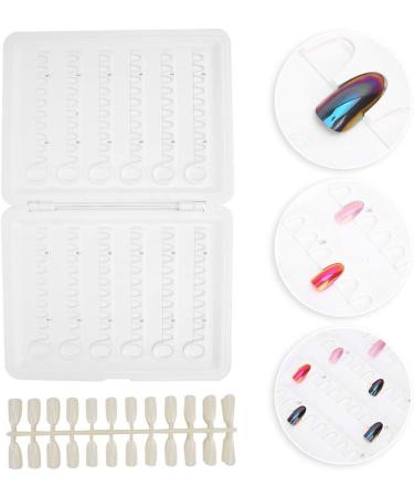 Nail Tip Display Book Template Display Rearrangeable Nail Polish Color Template Display Board for Nail Training & Practicing practicing skills - Buy Online on GoSupps.com