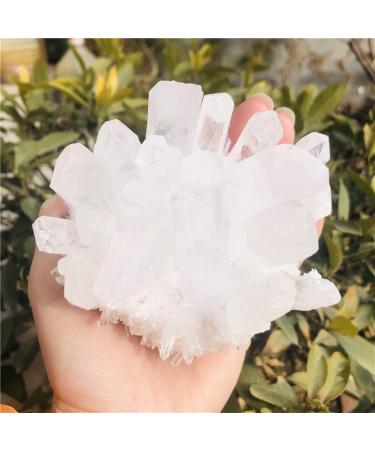 Home Decoration Natural Clear White Quartz Point Crystal Cluster Specimen Stones Home Goods (Size : 300-400g) - Buy Online on GoSupps.com