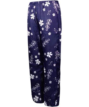 Women's Lovely Nursling Cropped Linen Pants - Blue, Large | Relaxed Comfort, Boho Beach Style | Work Casual Wear - Buy Online on GoSupps.com