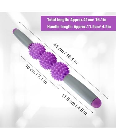 Muscle Roller Stick - Relieve Sore Muscles Perfect for Yoga & Sports - Purple Massage Tool for Arms & Shoulders - Buy Online on GoSupps.com