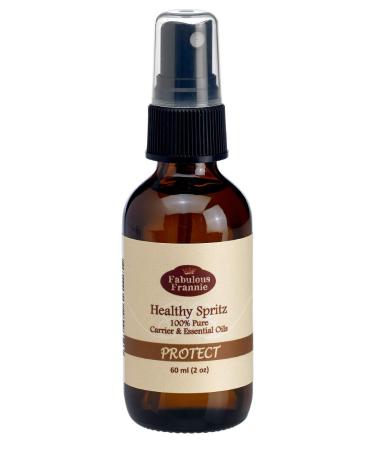 Fabulous Frannie Protect (Compared to Thieves) Massage Spray 100% Pure Essential & Carrier Oils (Cinnamon Clove Eucalyptus Rosemary and Lemon) 2oz