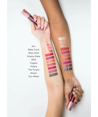 M2U NYC Metallic Liquid Lipstick - Long Lasting High Impact Color | Metallic Ink Lipstick for Women (Red - Empire State) - Buy Online on GoSupps.com