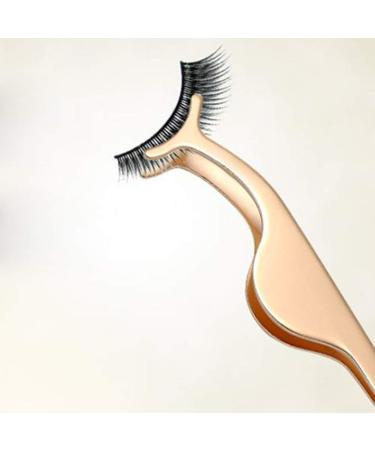 JUNGEN Rose Gold False Eyelashes Curler & Applicator | Premium Eyelash Tweezers Clip | International Shipping Available - Buy Online on GoSupps.com