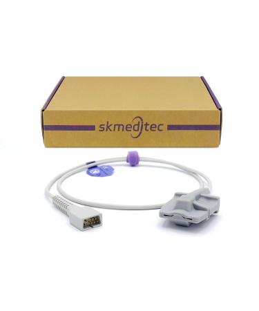 SKMEDITEC 3.2 Foot Spo2 Sensor Compatible with Nellcor Monitor for Oxismart Spo2 Module Reusable Adult Sleeve Trial with 7 Pin Connector Adultfingersoft 3.2 Foot