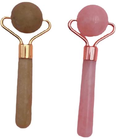 Shop CN Herb Pink Stone Roller Massager - Facial Jade Roller for Beauty & Relaxation | Worldwide Shipping - Buy Online on GoSupps.com