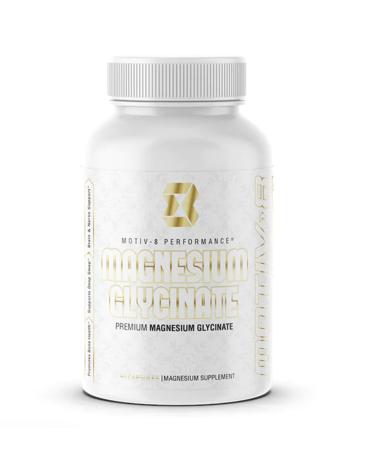 Motiv-8 Magnesium Glycinate Relaxation Sleep Support Mood Elevation 100% Vegan 500 mg (180 Veggie Capsule)