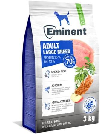 Eminent Adult Large Breed Dry food for adult dogs of large and medium breeds 3 kg gluten free - Buy Online on GoSupps.com