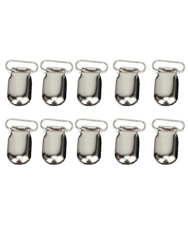Pack of 10 Oval Pacifier Suspender Clips | Size 25 3.5 cm | Craft Accessories for Pacifier Holders & More - Buy Online on GoSupps.com