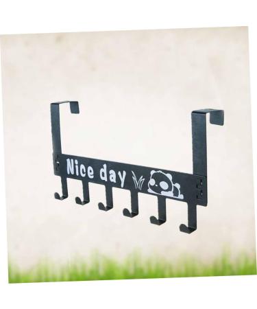 Alipis Over Door Clothes Hanger Rack Over Door Hooks Door Hanger Over Door Rack Coat Hanger Shelf Door Back medium Black - Buy Online on GoSupps.com