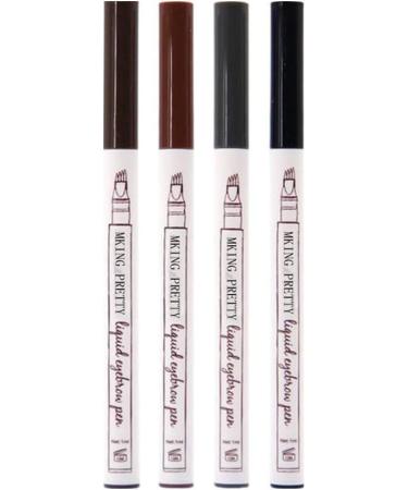 4 Pieces 3D Tattoo Eyebrow Pencil 4 Point Eyebrow Pencil Long Lasting Ink Pencil Sketch Eyebrow Pen Waterproof Eyebrow Pen Microblading Eyebrow Pen. - Buy Online on GoSupps.com