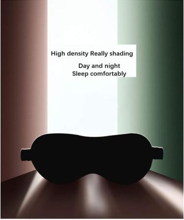 Silk Sleep Mask for Men and Women - Soft & Comfortable Night Eye Mask - Breathable & Lightweight - Perfect for Sleeping & Travel - Black - Buy Online on GoSupps.com