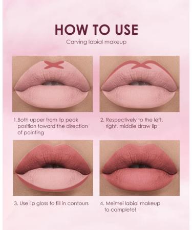  Beliky Girl 12 sets of lip pencils and lip makeup 6 sets of matte lipstick and 6 sets of long-lasting waterproof and high-quality lip makeup. - Buy Online on GoSupps.com