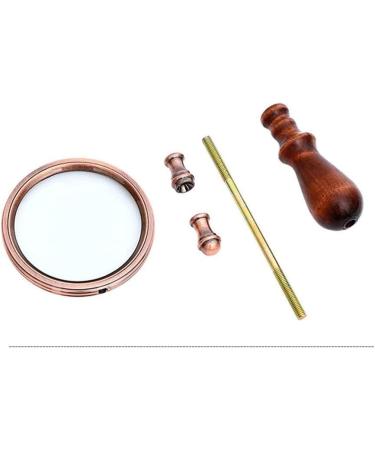 Wooden Handle Vintage Collection Gift Old Man Reading Magnifying Glass Handheld Optical Glass Lens Microscope - Buy Online on GoSupps.com