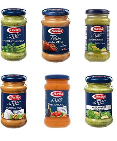 Barilla testpakket Genoese pesto Calabrian ricotta and walnuts red rocket basil