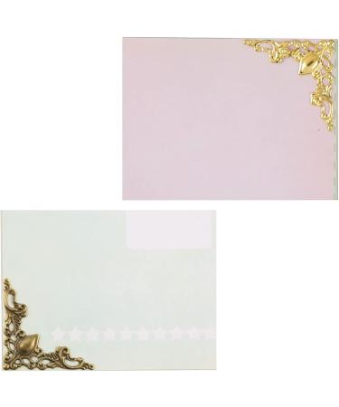 80pcs Metal Book Corner Protectors for Scrapbooking, Albums, Menus - Antique Brass, Bronze, Golden, Silver - Buy Online on GoSupps.com