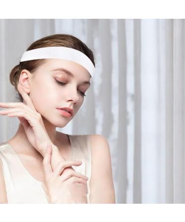 SYXLS Disposable Non-Woven Fabric Headband Adjustable Elastic Velcro Headband Large Quantity Makeup Spa Headband Waterproof Facial Beauty Headband Disposable Elastic Headband Essential Household - Buy Online on GoSupps.com