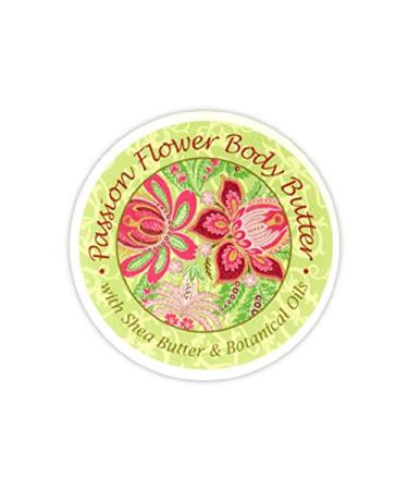 Greenwich Bay Trading Company Botanic Body Butter with Shea Butter and Cocoa Butter 8oz Tub (Passion Flower)