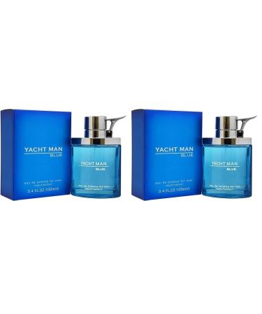 Myrurgia Yacht Man Blue Eau-de-toilette Spray 3.4 Ounce (Pack of 2) Blue 3.4 Fl Oz (Pack of 2)