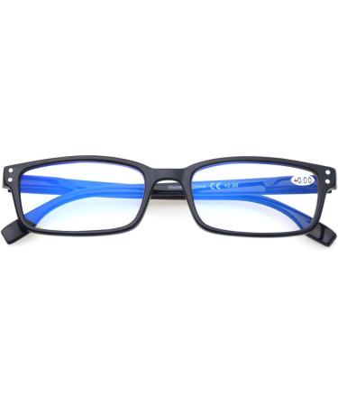 2 Pair Black Computer Reading Glasses 1.25x | UV Protection, Anti Blue Rays, Anti Glare & Scratch Resistant - Buy Online on GoSupps.com