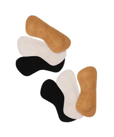 Beaupretty 3 Pairs Shoe Stickers High Heel Pads Anti Non Heel Pads Leather Heel Liner Insert Heel Grips Cushion High Heel Back Grips High Heel Liners Insole High Heels Filler Men and Women