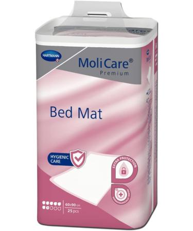 Molicare Premium Bed Mat 7 Drops - Absorbent Bed Protection Insert (60x90 cm 25 Pieces) for Maximum Comfort and Care - Buy Online on GoSupps.com