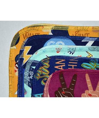 Girl Power Printed Flannel Paperless Towels - Set of 5 (12x12 Inches, 1 Ply) | Eco-Friendly Reusable Towels - Buy Online on GoSupps.com