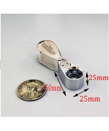 Magnifying Glass Reading Magnifier Lightweight Folding Photoscope with 1 Lights& 40X Optical Lens for Reading Inspection Soldering Needlework Repair - Buy Online on GoSupps.com