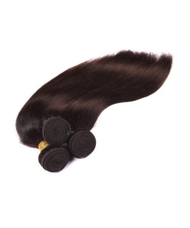 Buy MILA 3PC Dark Brown Hair Extensions - 100% Remy Virgin Brazilian Hair Bundles with Lace Closure (10 + 12 ) - Buy Online on GoSupps.com