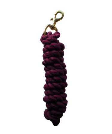 Rhinegold Plain Lead Rope Burgundy One Size