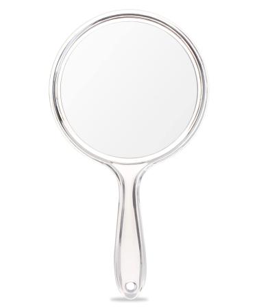 OMIRO Hand Mirror Double-Sided Handheld Mirror 1X/3X Magnifying Mirror with Handle Pack of 1 (Clear) Clear 1 Pcs - Buy Online on GoSupps.com