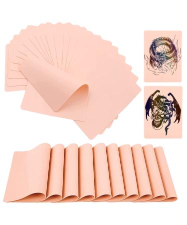 Tattoo Practice Skins - TONBAO 20 Sheets 7.45.6in Double Sides Fake Tattoo Skin Blank Soft Silicone Tattoo Practice Skins for Tattoo Beginner and Experienced Artist 20pcs tattoo practice skin