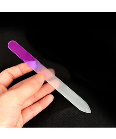 MUJGAN Glass Nail File Czech Glass Fingernail Files Manicure Nail File for Natural Nails Expert Precision Filing + Smooth Finish - Pastel Premium Nail Filer - Buy Online on GoSupps.com