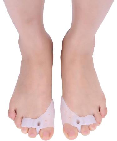 Silicone Toe Separator for Hallux Valgus & Hammer Toe - 2 Pairs Gel Foot Care Correction for Overlapping & Ruffled Toes - Buy Online on GoSupps.com