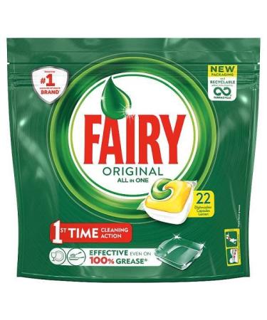 Fairy Original All In One Dishwasher Tablets Lemon x22 x 5 pack