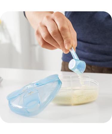MAM Milk Formula Dispenser - BPA-Free White Baby Milk Powder Box - Stores 40g Per Serving - Convenient 3-Serving Storage - Green Single - Buy Online on GoSupps.com