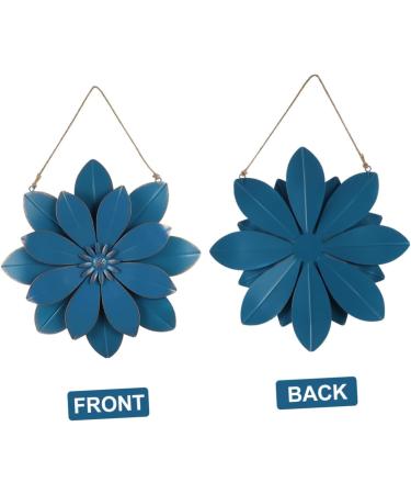 ULDIGI Metal Wall-mounted Artificial Flower Wall Iron Flower Pendant Metal Flower Hanging Wall Decor Rural - Buy Online on GoSupps.com
