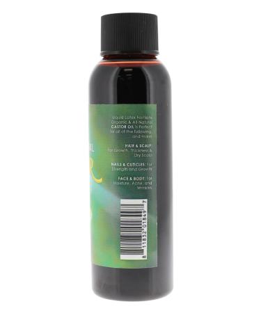 Liquid Latex Fashions Castor Oil 100% Natural Organic & Cold-Pressed All-Natural Hexane-Free For Hair Growth Eyelashes Eyebrows Skin & Nails 2 fl oz - Buy Online on GoSupps.com