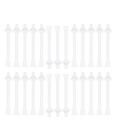 Beaupretty Nose Wax Sticks Plastic Nasal Applicators Spatulas Disposable Hair Removal Rod for Home Store Travel 40pcs Size 2 (Pack of 40)