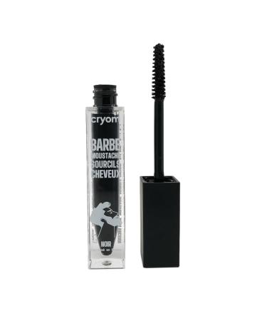 Cryom Temporary color corrector for beard eyebrows and hair 7 ml brush-on bottle. Men's cosmetics and makeup. No. 01: Black