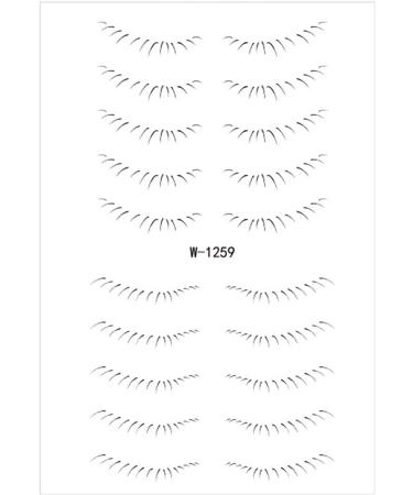 Lower Eyelash Stickers | Stick On Lower Eyelash Sticker | Waterproof Natural 6D Bottom Stick On Ladies False Eyelash For Beauty Makeup Tools W-1259 - Buy Online on GoSupps.com