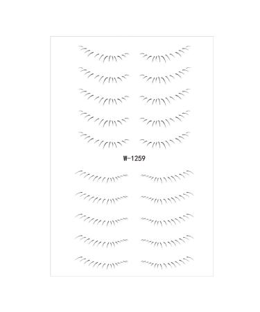 Huayeex Lower False Eyelashes Sticker | 6D Bottom Temporary Eyelash - Waterproof Natural 6D Bottom Stick On Ladies False Eyelash For Beauty Makeup Tools W-1259