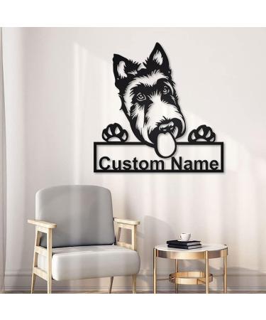 Personalized Scottish Terrier Wooden Shield Art | Custom Dog Decor | Unique Father's Day & Pet Gifts - Buy Online on GoSupps.com