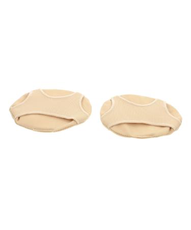 FRCOLOR 2pcs Sole Protection Pad Ladies Forefoot Insoles Ladies of Foot Forefoot Pads Shoe Inserts for Women Plantar Insoles Womens Insoles Booster Pad Women's Elastic Beige 9X6.5X0.5CM