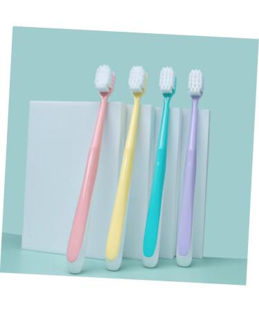 Beavorty 4 Party Toothbrush Set | Soft Cotton Fur Gentle Bristles for Adults | Ideal for Men & Women - Perfect for Body Care - Buy Online on GoSupps.com