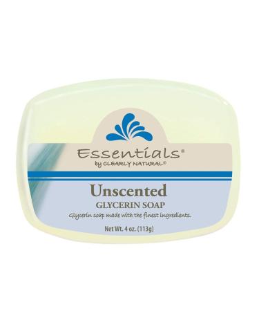 Clearly Natural Glycerin Bar Soap Unscented 4 oz (Pack of 6) - Natural & Gentle Cleansing - Buy Online on GoSupps.com